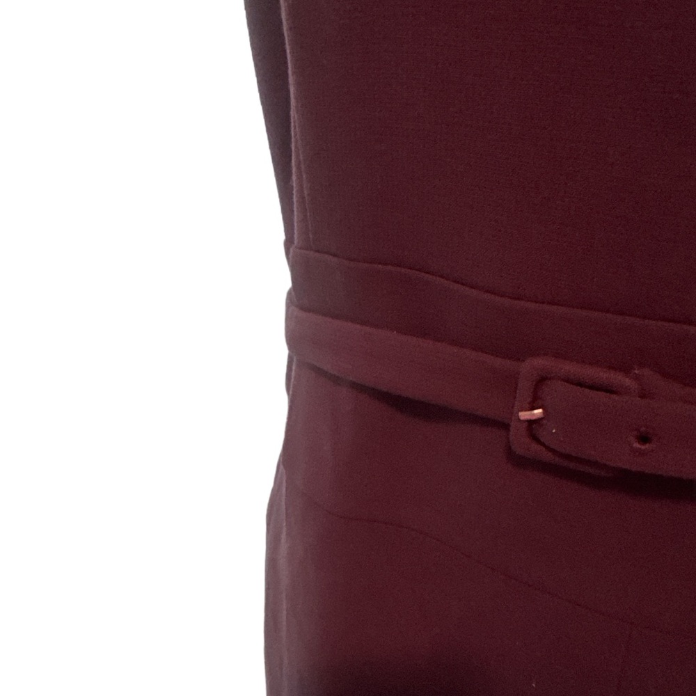 Ann Taylor Belted Purple Sheath Dress - Picture 3 of 4